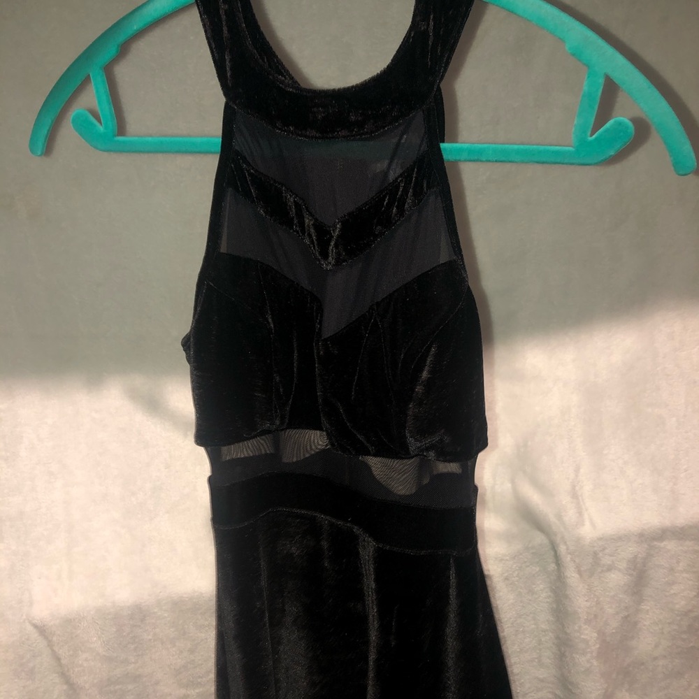 Black halter dress